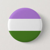 Genderqueer Stolz-Flaggen-Knopf Button (Vorderseite)