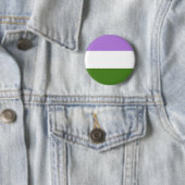 Genderqueer Stolz-Flaggen-Knopf Button (Beispiel)