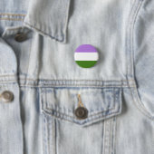 Genderqueer Stolz-Flaggenknopf Button (Beispiel)