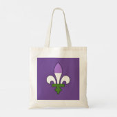 Genderqueer stolz fleur-de-lis tragetasche (Rückseite)