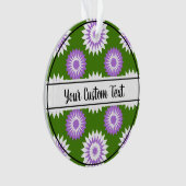 Genderqueer Stolz Grüne Blume Muster Ornament (Vorderseite)