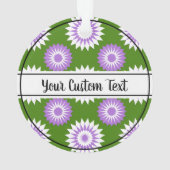 Genderqueer Stolz Grüne Blume Muster Ornament (Rückseite)