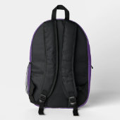 Genderqueer Stolz Herzen Bedruckter Rucksack (Rückseite)