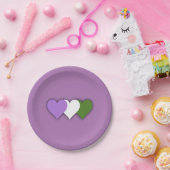 Genderqueer Stolz Herzen Papierplatte Pappteller (Party)