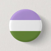 Genderqueer Stolz-Knopf Button (Vorderseite)
