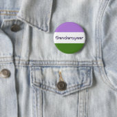 Genderqueer Stolz-Knopf Button (Beispiel)