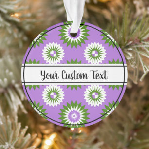 Genderqueer Stolz lila Blume Muster Ornament