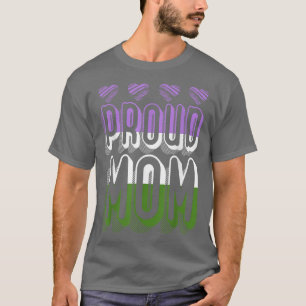 Genderqueer Stolz Mama Menschenrechte Queer Stolz T-Shirt