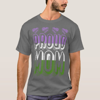 Genderqueer Stolz Mama Menschenrechte Queer Stolz T-Shirt