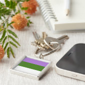 GENDERQUEER STOLZ SCHLÜSSELANHÄNGER (Seite)