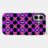 Genderqueer Stolz / Schwarzer Spiegel Blume Muster Case-Mate iPhone Hülle (Rückseite (Horizontal))