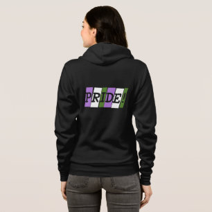 Genderqueer-Stolz-Textzeichen Hoodie