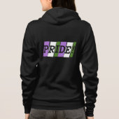 Genderqueer-Stolz-Textzeichen Hoodie (Rückseite)