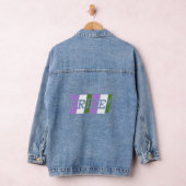 Genderqueer-Stolz-Textzeichen Jeansjacke (Hangar)