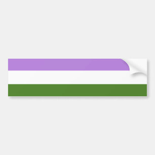 Genderqueer-Stolzflagge Autoaufkleber