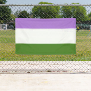 Genderqueer-Stolzflagge Banner