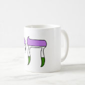 Genderqueer-Stolzflagge Chai  Kaffeetasse (VorderseiteRechts)