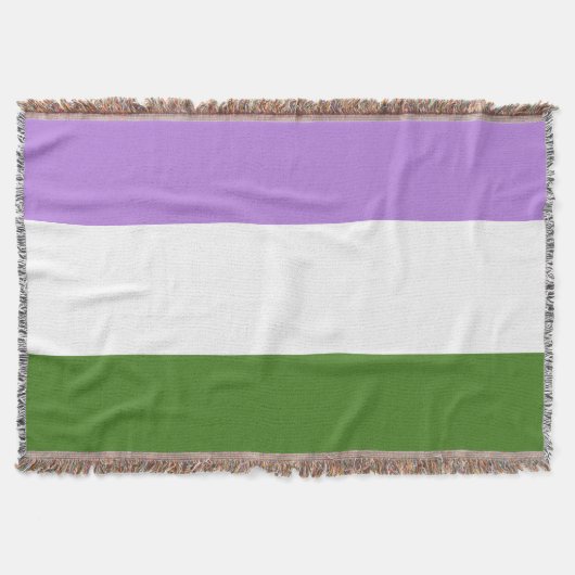 Genderqueer-Stolzflagge Decke (Vorderseite)