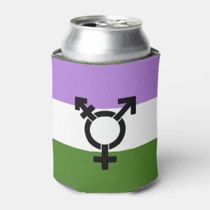 Genderqueer-Stolzflagge Dosenkühler