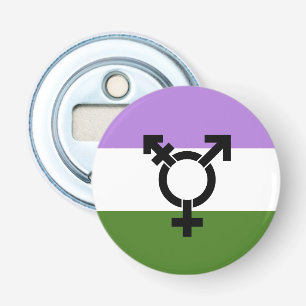 Genderqueer-Stolzflagge Flaschenöffner