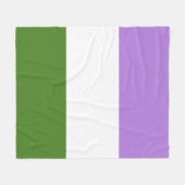 Genderqueer-Stolzflagge Fleecedecke (Vorderseite (Horizontal))
