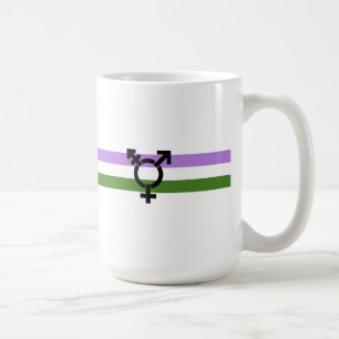 Genderqueer-Stolzflagge Kaffeetasse