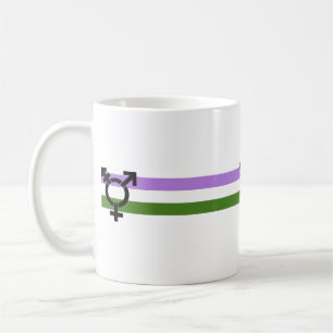 Genderqueer-Stolzflagge Kaffeetasse