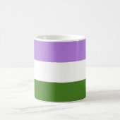 Genderqueer-Stolzflagge Kaffeetasse (Mittel)