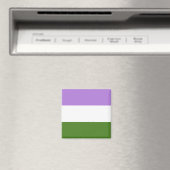 Genderqueer-Stolzflagge Magnet (In Situ (Geschirrspüler))