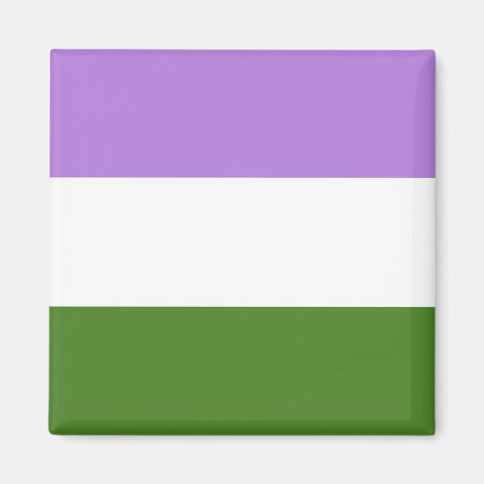 Genderqueer-Stolzflagge Magnet (Vorne)