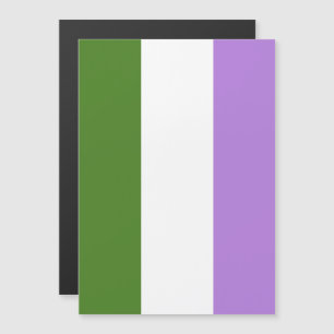 Genderqueer-Stolzflagge Magneteinladung