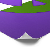 Genderqueer-Stolzflagge Poster (Ecke)