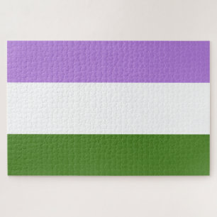 Genderqueer-Stolzflagge Puzzle