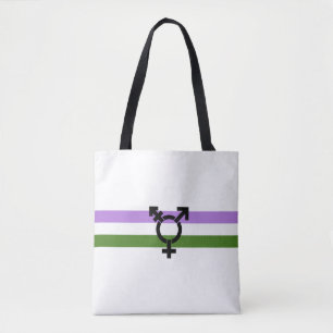 Genderqueer-Stolzflagge Tasche