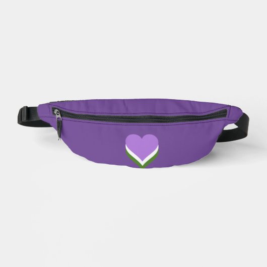 Genderqueer-Stolzherzen Bauchtasche (Vorderseite)