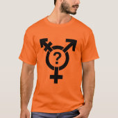 GENDERQUEER SYMBOL BLACK T-Shirt (Vorderseite)