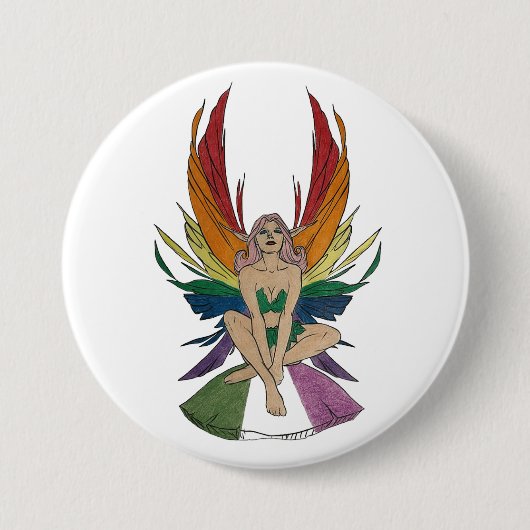 Genderqueere Fee Button (Vorderseite)