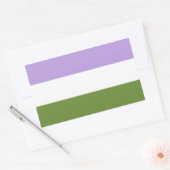 Genderquer-Pride-Rectangle-Aufkleber Rechteckiger Aufkleber (Umschlag)
