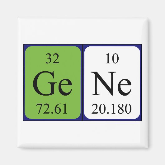 Gene Periodenmagnet Magnet (Vorne)