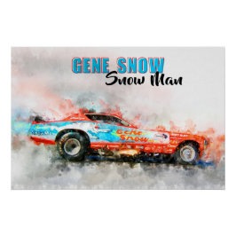 Gene Snow Snowman Poster