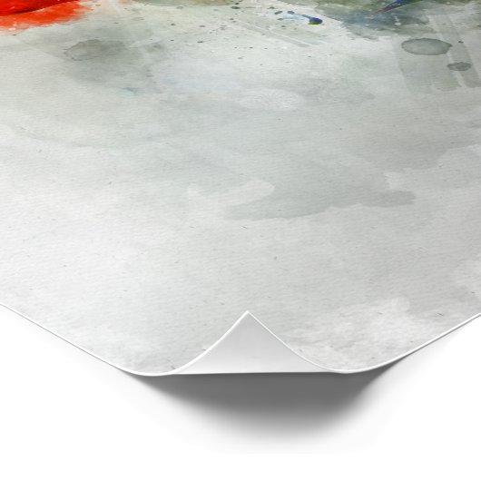 Gene Snow Snowman Poster (Ecke)