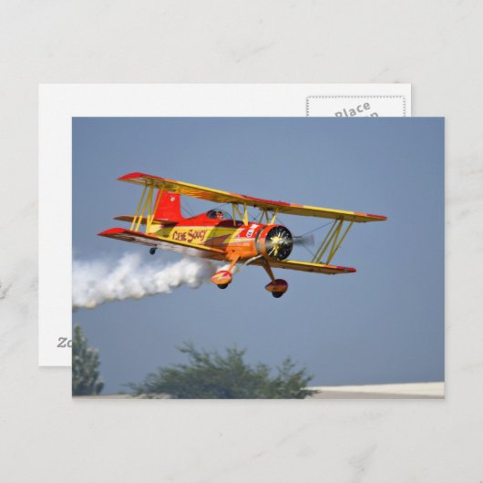 Gene Soucy darstellende Aerobatics in Grumman Postkarte (Vorne/Hinten)