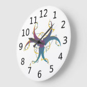 Gene Splicing Bio Hazard Symbol Große Wanduhr (Winkel)