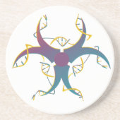 Gene Splicing Bio Hazard Symbol Sandstein Untersetzer (Vorne)