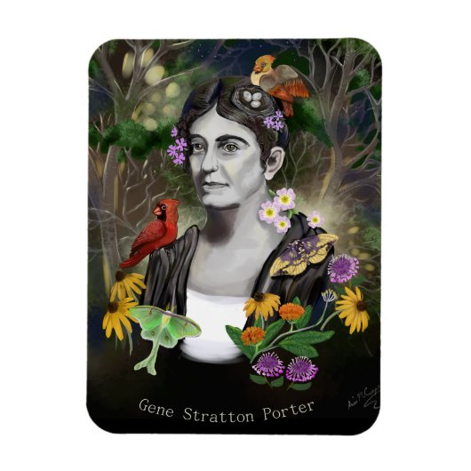 Gene Stratton Porter Portrait Magnet (Vertikal)