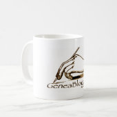 GeneaBloggers Logo-Tasse Kaffeetasse (Vorderseite Links)