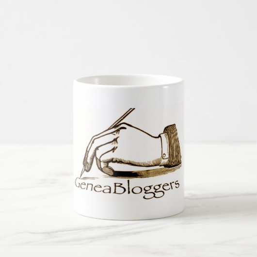 GeneaBloggers Logo-Tasse Kaffeetasse (Mittel)