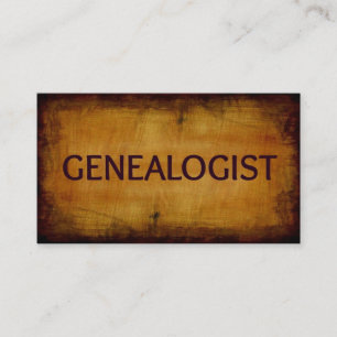 Genealoge Antiquität Geschäftskarte Visitenkarte