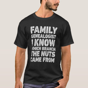 Genealoge der Familie Ich weiß, welche Abteilung d T-Shirt