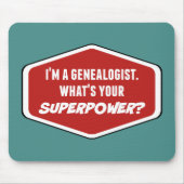 Genealoge Supermacht Custom Mousepad (Vorne)